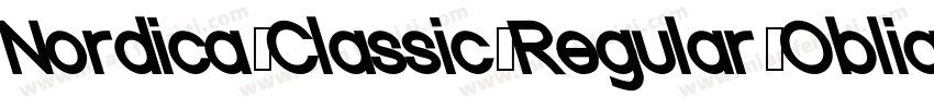 Nordica Classic Regular Oblique字体转换